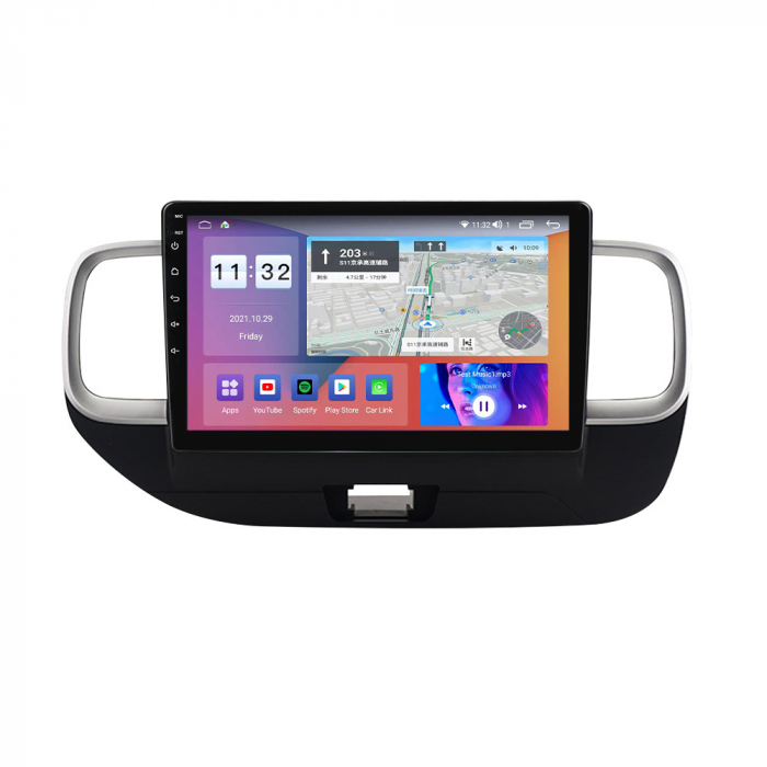 Navigatie dedicata Hyundai Venue 2019-2020, 4 GB RAM 32 ROM, Android 13, Display QLED, 9", DSP, Carplay, Android Auto, Internet, Youtube , Waze , WI-FI , USB , Bluetooth [2]