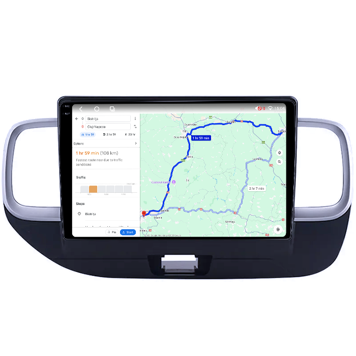 Navigatie dedicata Hyundai Venue 2019-2020, 4GB RAM 64GB ROM, Procesor Qualcomm Octacore, Android 14, Rezolutie 2K, Display QLED 9", DSP, Carplay&Android Auto, SIM 4G [6]