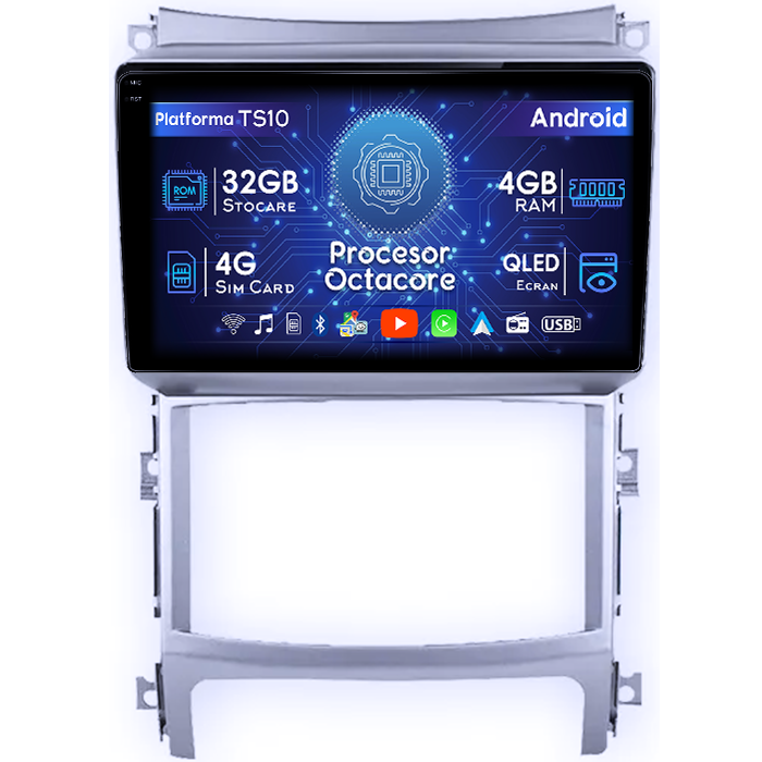 Navigatie dedicata Hyundai Veracruz IX55 2006-2015, 4GB RAM 32GB ROM, Octacore, Android 14, Display QLED 1K 9", DSP, Carplay&Android Auto, SIM 4G, Bluetooth, Ventilator Activ [1]