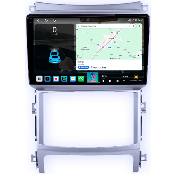Navigatie dedicata Hyundai Veracruz IX55 2006-2015, 4GB RAM 64GB ROM, Octacore, Android 14, Display QLED 1K 9", Carplay&Android Auto, SIM 4G, Ventilator Activ [2]