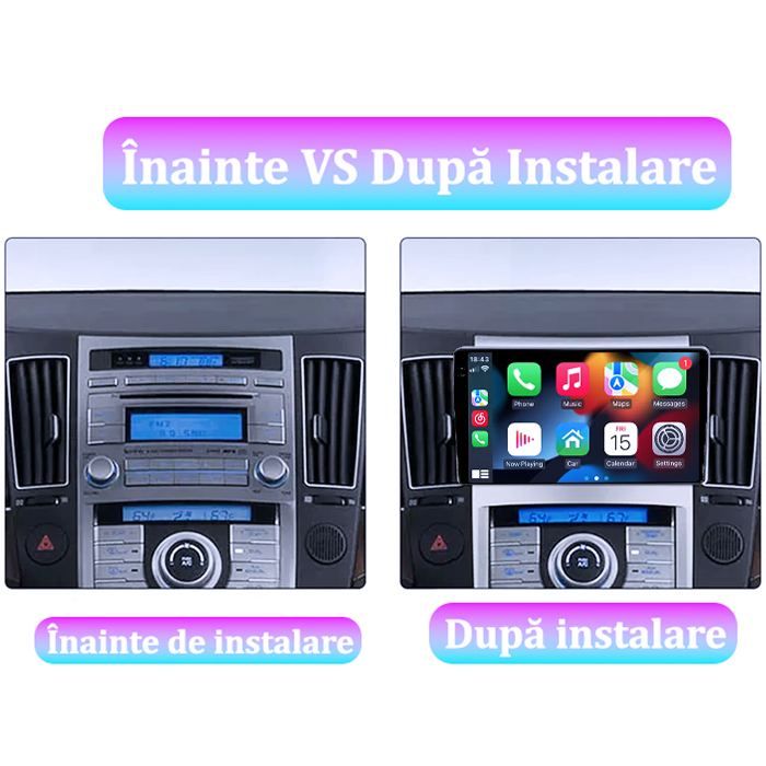Navigatie dedicata Hyundai Veracruz IX55 2006-2015, 4GB RAM 64GB ROM, Procesor Qualcomm Octacore, Android 14, Rezolutie 2K, Display QLED 9", DSP, Carplay&Android Auto, SIM 4G [6]
