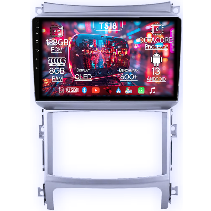 Navigatie dedicata Hyundai Veracruz IX55 2006-2015, 8GB RAM 128GB ROM, Octacore, Platforma TS18, Android 13, Display QLED 9”, Suporta camera 360º, DSP, Carplay&Android Auto, SIM 4G, Ventilator Activ [1]