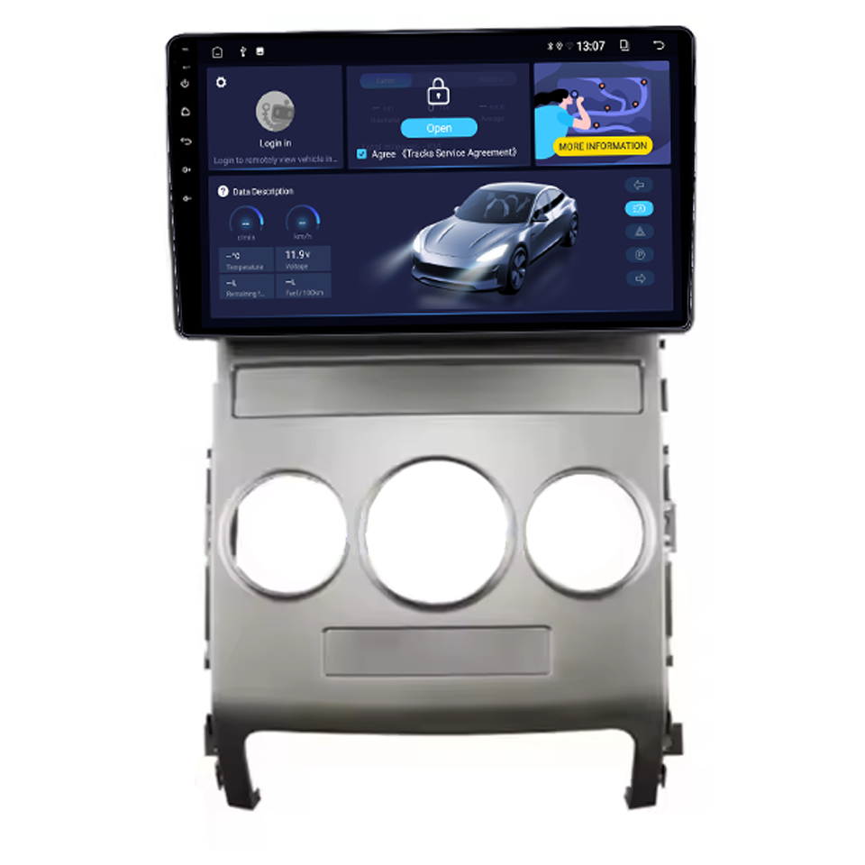 Navigatie dedicata Hyundai Veracruz IX55 2006-2015, 8GB RAM 128GB ROM, Octacore, Platforma TS18, Android 14, Display QLED 9", Suporta camera 360", DSP, Carplay&AndroidAuto [2]