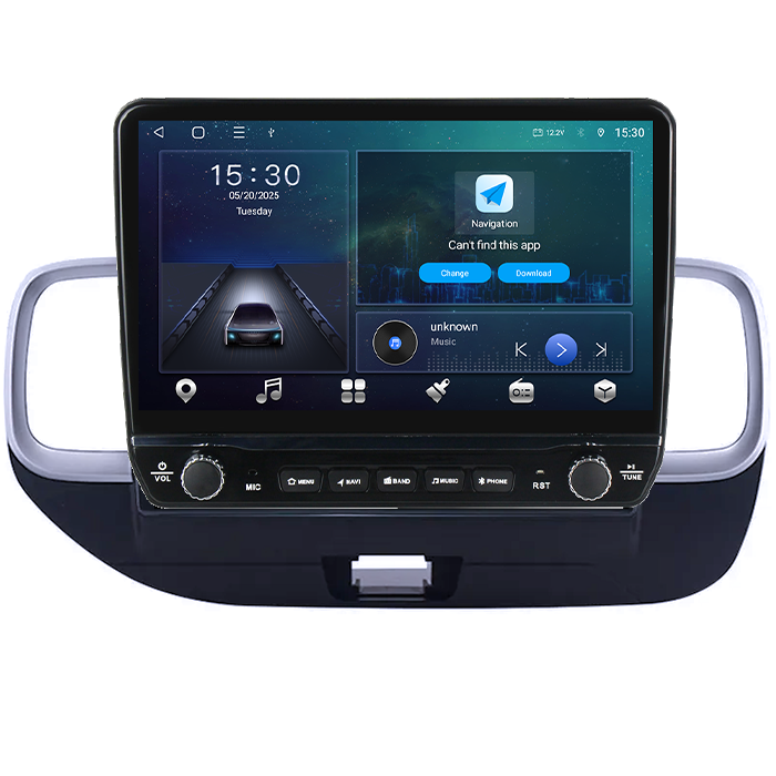 Navigatie dedicata Hyundai Venue 2019-2020 Tesla cu butoane rotative model 2024, 4GB RAM 64GB ROM, Procesor Quadcore, Android 14, Display QLED 10", DSP, Carplay&Android Auto [6]