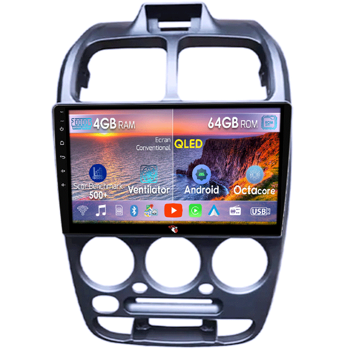 Navigatie dedicata Hyundai Verna 1999, 4GB RAM 64GB ROM, Octacore, Android 14, Display QLED 9", DSP, Carplay&Android Auto, SIM 4G, Ventilator Activ [1]