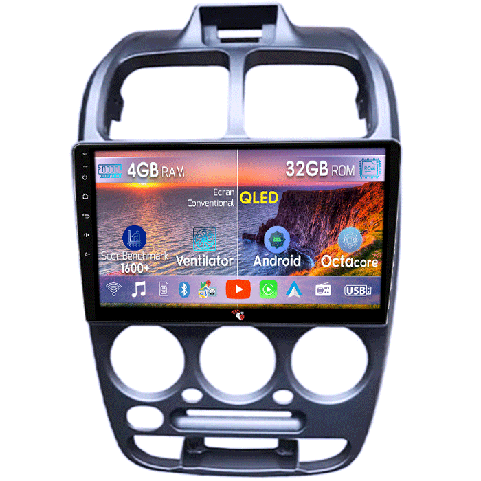 Navigatie dedicata Hyundai Verna 1999, 4GB RAM 32GB ROM, Octacore, Android 14, Display QLED 9", DSP, Carplay&Android Auto, SIM 4G, Bluetooth, Ventilator Activ [1]