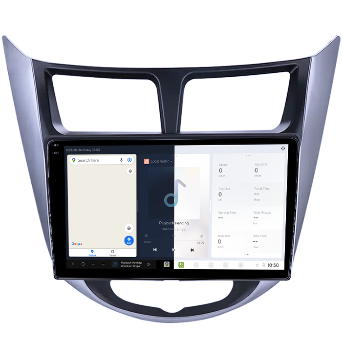Navigatie dedicata Hyundai Verna 2010-2016, DUDU3, 4GB RAM 64GB ROM, Octacore, Platforma 8581, Android, Display QLED 9", DSP, Carplay&AndroidAuto [2]