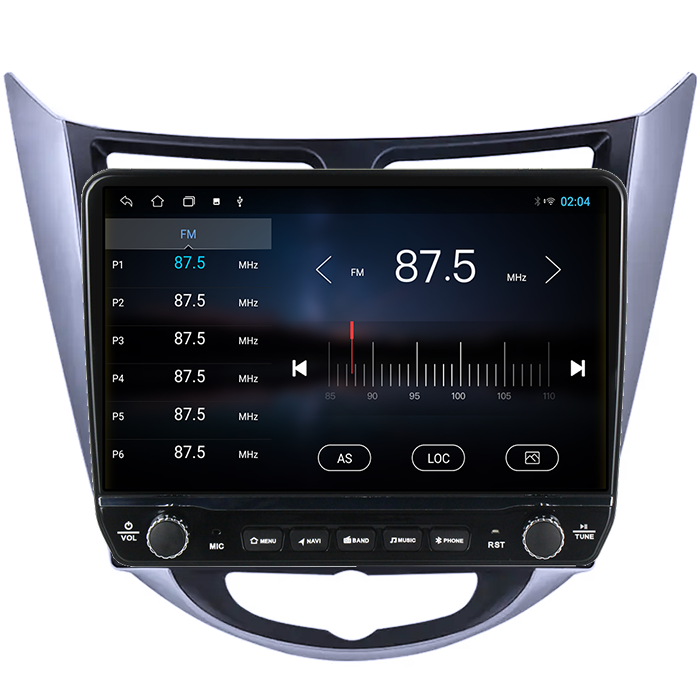 Navigatie dedicata Hyundai Verna 2010-2016 Tesla cu butoane rotative model 2024, 4GB RAM 64GB ROM, Procesor Quadcore, Android 14, Display QLED 10", DSP, Carplay&Android Auto [2]