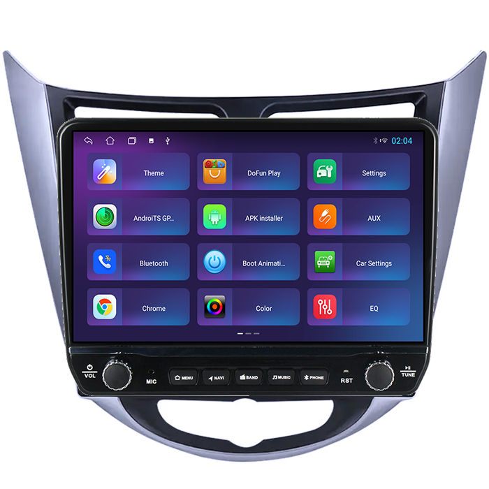 Navigatie dedicata Hyundai Verna 2010-2016 Tesla cu butoane rotative model 2024, 4GB RAM 64GB ROM, Procesor Quadcore, Android 14, Display QLED 10", DSP, Carplay&Android Auto [3]
