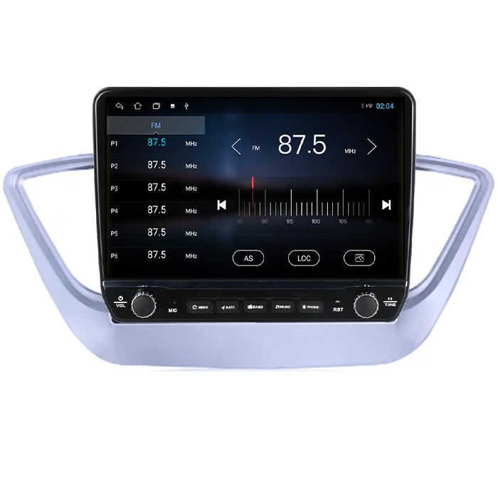 Navigatie dedicata Hyundai Verna 2017-2018 Tesla cu butoane rotative model 2024, 4GB RAM 64GB ROM, Procesor Quadcore, Android 14, Display QLED 10", DSP, Carplay&Android Auto [2]