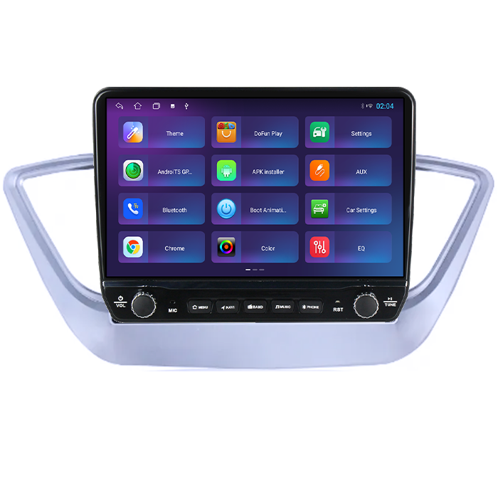 Navigatie dedicata Hyundai Verna 2017-2018 Tesla cu butoane rotative model 2024, 4GB RAM 64GB ROM, Procesor Quadcore, Android 14, Display QLED 10", DSP, Carplay&Android Auto [3]