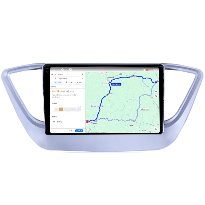 Navigatie dedicata Hyundai Verna 2017-2018, 4GB RAM 64GB ROM, Procesor Qualcomm Octacore, Android 14, Rezolutie 2K, Display QLED 9", DSP, Carplay&Android Auto, SIM 4G [6]