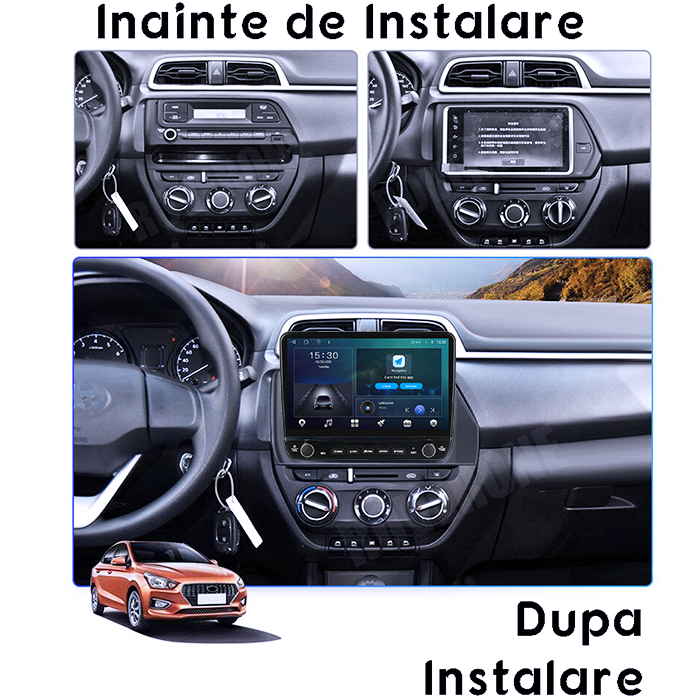 Navigatie dedicata Hyundai Verna 2017-2020 Tesla cu butoane rotative model 2024, 4GB RAM 64GB ROM, Procesor Quadcore, Android 14, Display QLED 10", DSP, Carplay&Android Auto [3]