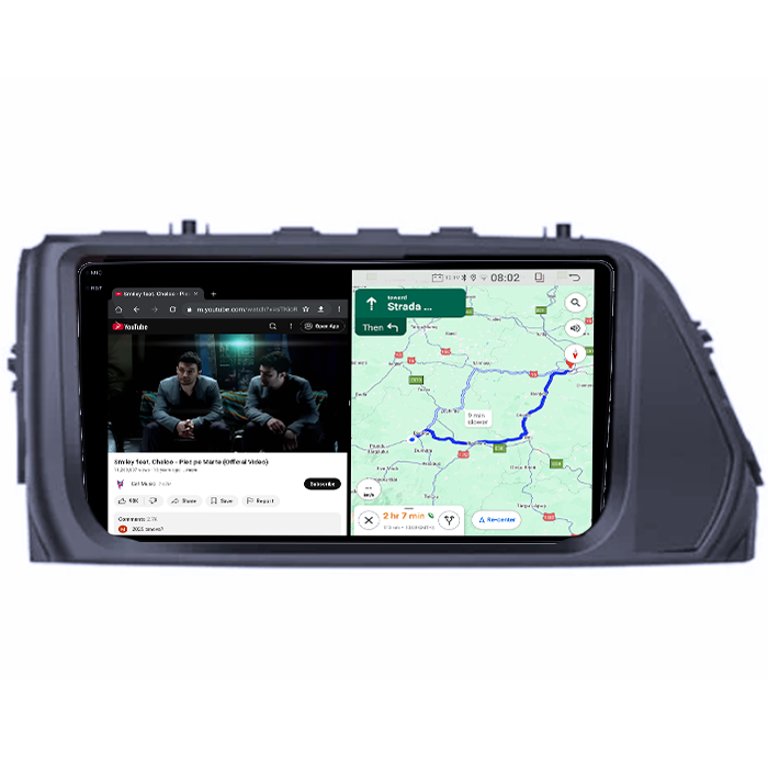 Navigatie dedicata Hyundai Verna 2017-2020, 4GB RAM 64GB ROM, Quadcore, Android 14, Display QLED 1K, 9", DSP, Carplay&Android Auto, Suport camere AHD [4]
