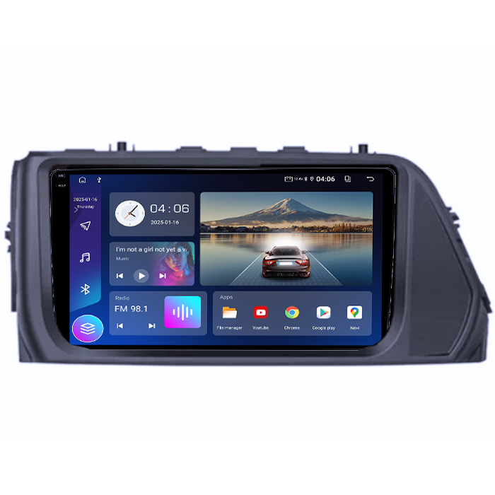 Navigatie dedicata Hyundai Verna 2017-2020, 4GB RAM 64GB ROM, Quadcore, Android 14, Display QLED 1K, 9", DSP, Carplay&Android Auto, Suport camere AHD [2]