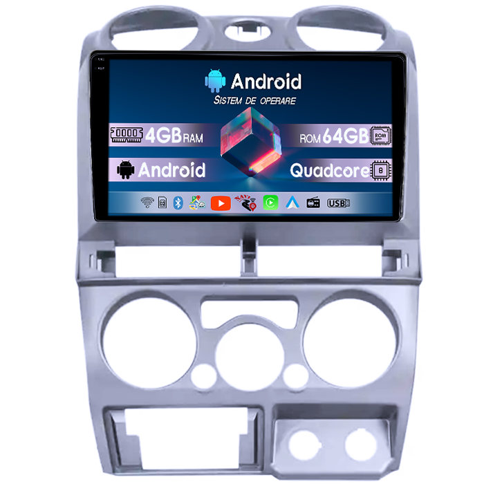 Navigatie dedicata Isuzu D-Max 2008-2011, 4GB RAM 64GB ROM, Quad Core, Display 9" QLED 1K, Carplay, Android 14, Bluetooth, Magazin Play, Suport Camere AHD [1]