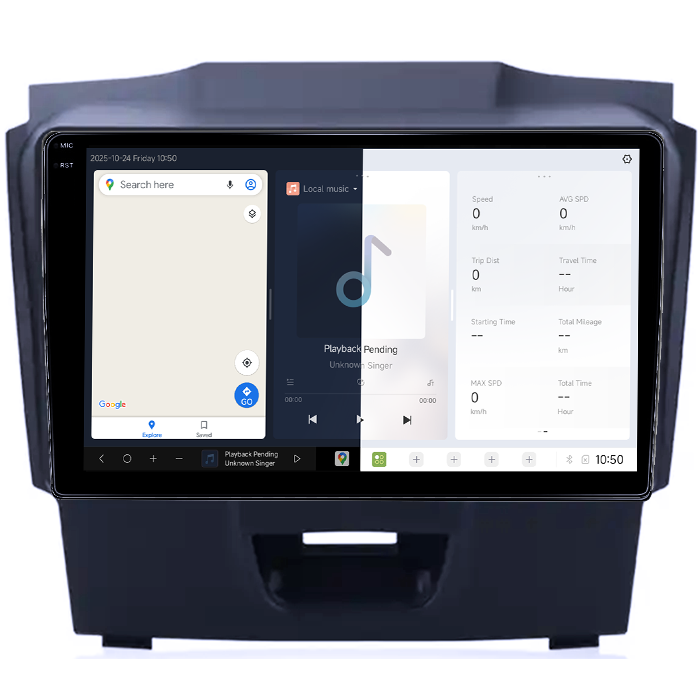Navigatie dedicata Isuzu D-Max 2017, DUDU3, 4GB RAM 64GB ROM, Octacore, Platforma 8581, Android, Display QLED 9", DSP, Carplay&AndroidAuto [2]