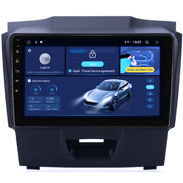 Navigatie dedicata Isuzu D-Max 2017, 8GB RAM 128GB ROM, Octacore, Platforma TS18, Android 13, Display QLED 9”, Suporta camera 360º, DSP, Carplay&Android Auto, SIM 4G, Ventilator Activ [2]