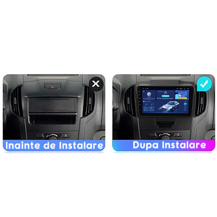 Navigatie dedicata Isuzu D-Max 2017, 8GB RAM 128GB ROM, Octacore, Platforma TS18, Android 13, Display QLED 9”, Suporta camera 360º, DSP, Carplay&Android Auto, SIM 4G, Ventilator Activ [5]