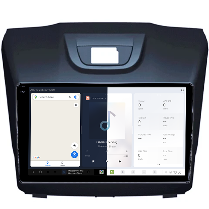 Navigatie dedicata Chevrolet S10, Isuzu D-Max, Holden Colorado 2014-2018, DUDU3, 4GB RAM 64GB ROM, Octacore, Platforma 8581, Android, Display QLED 9", DSP, Carplay&AndroidAuto [2]