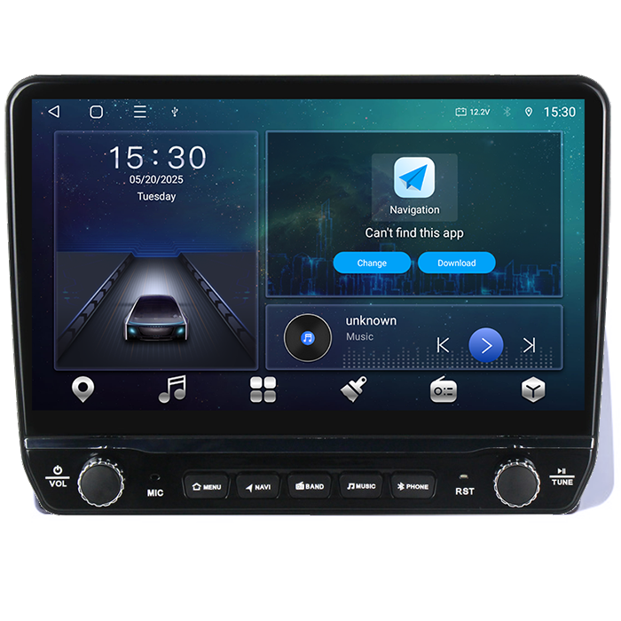 Navigatie dedicata Iveco Bronte Tesla cu butoane rotative model 2024, 4GB RAM 64GB ROM, Procesor Quadcore, Android 14, Display QLED 10", DSP, Carplay&Android Auto [3]