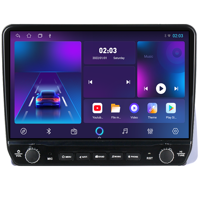Navigatie dedicata Iveco Bronte Tesla cu butoane rotative model 2024, 4GB RAM 64GB ROM, Procesor Quadcore, Android 14, Display QLED 10", DSP, Carplay&Android Auto [6]