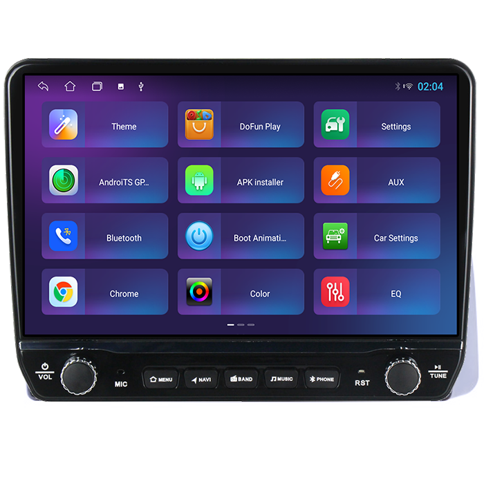 Navigatie dedicata Iveco Bronte Tesla cu butoane rotative model 2024, 4GB RAM 64GB ROM, Procesor Quadcore, Android 14, Display QLED 10", DSP, Carplay&Android Auto [5]