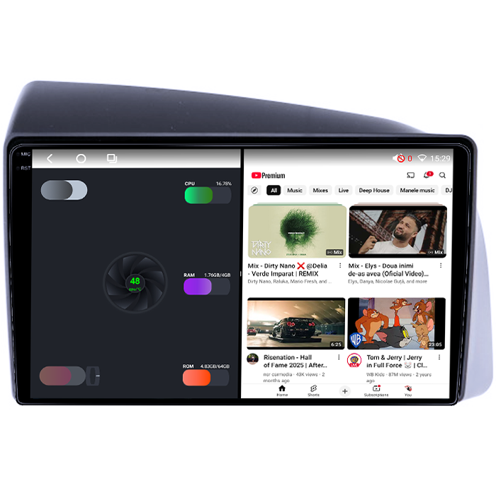 Navigatie dedicata Iveco Bronte 2014-2016, 4GB RAM 64GB ROM, Octacore, Android 14, Display QLED 1K 9", Carplay&Android Auto, SIM 4G, Ventilator Activ [3]