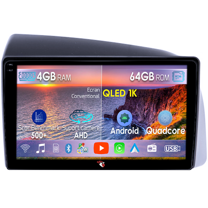 Navigatie dedicata Iveco Bronte 2014-2016, 4GB RAM 64GB ROM, Octacore, Android 14, Display QLED 1K 9", Carplay&Android Auto, SIM 4G, Ventilator Activ [1]