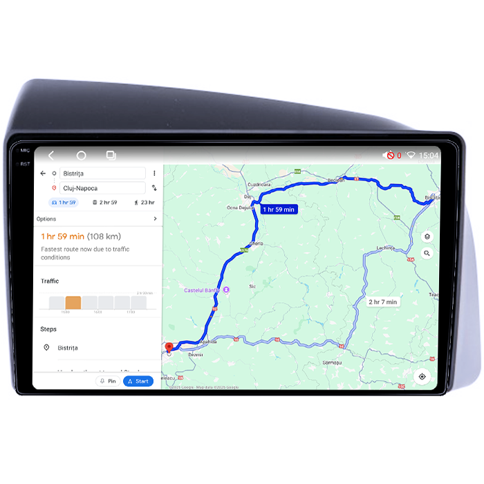 Navigatie dedicata Iveco Bronte 2014-2016, 4GB RAM 64GB ROM, Octacore, Android 14, Display QLED 1K 9", Carplay&Android Auto, SIM 4G, Ventilator Activ [5]