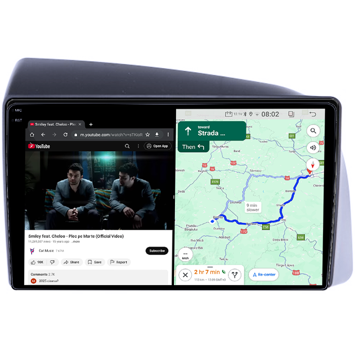 Navigatie dedicata Iveco Bronte 2014-2016, 4GB RAM 64GB ROM, Quad Core, Display 9" QLED  Carplay, Android 14, Bluetooth, Magazin Play, Suport Camere AHD [4]