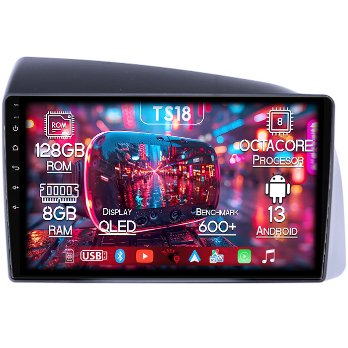 Navigatie dedicata Iveco Bronte 2014-2016, 8GB RAM 128GB ROM, Octacore, Platforma TS18, Android 13, Display QLED 9”, Suporta camera 360º, DSP, Carplay&Android Auto, SIM 4G, Ventilator Activ [1]