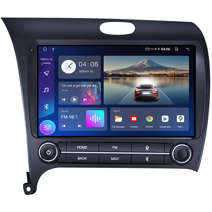 Navigatie dedicata KIA K3 2013-2018, 12GB RAM 256GB ROM, Android 14, Rezolutie 2K, Display QLED, 9", DSP, Carplay, Android Auto, Internet, Youtube, Waze, Wi Fi, USB [2]