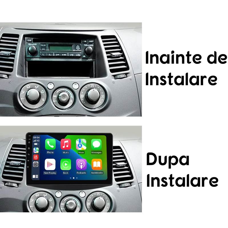 Navigatie dedicata Mitsubishi Grandis 2003-2011, 4GB RAM 64GB ROM, Octacore, Android 14, Display QLED 9", DSP, Carplay&Android Auto, SIM 4G, Ventilator Activ [5]