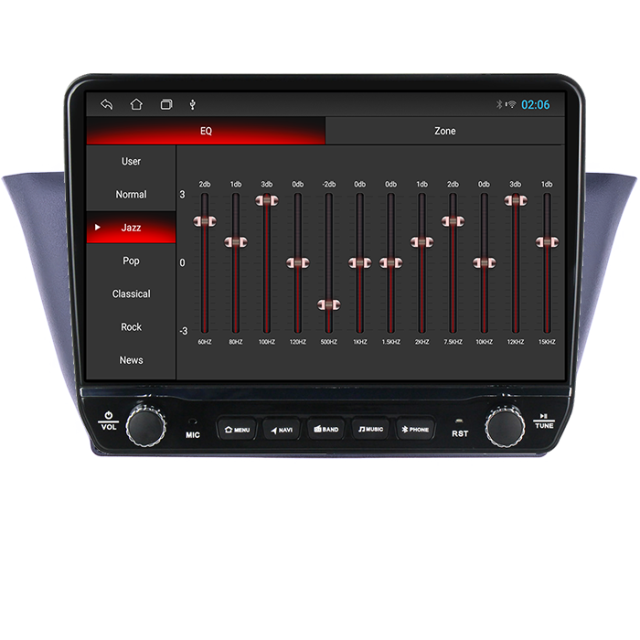 Navigatie dedicata Iveco Klen, RV Tesla cu butoane rotative model 2024, 4GB RAM 64GB ROM, Procesor Quadcore, Android 14, Display QLED 10", DSP, Carplay&Android Auto [2]