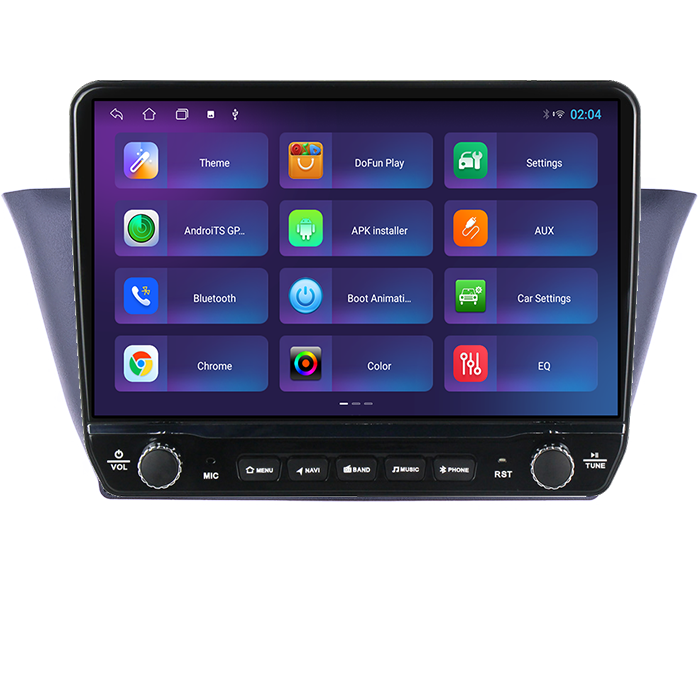 Navigatie dedicata Iveco Klen, RV Tesla cu butoane rotative model 2024, 4GB RAM 64GB ROM, Procesor Quadcore, Android 14, Display QLED 10", DSP, Carplay&Android Auto [4]
