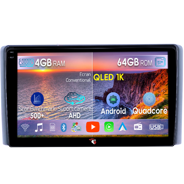 Navigatie dedicata Iveco Daily 2018, 4GB RAM 64GB ROM, Octacore, Android 14, Display QLED 1K 9", Carplay&Android Auto, SIM 4G, Ventilator Activ [1]