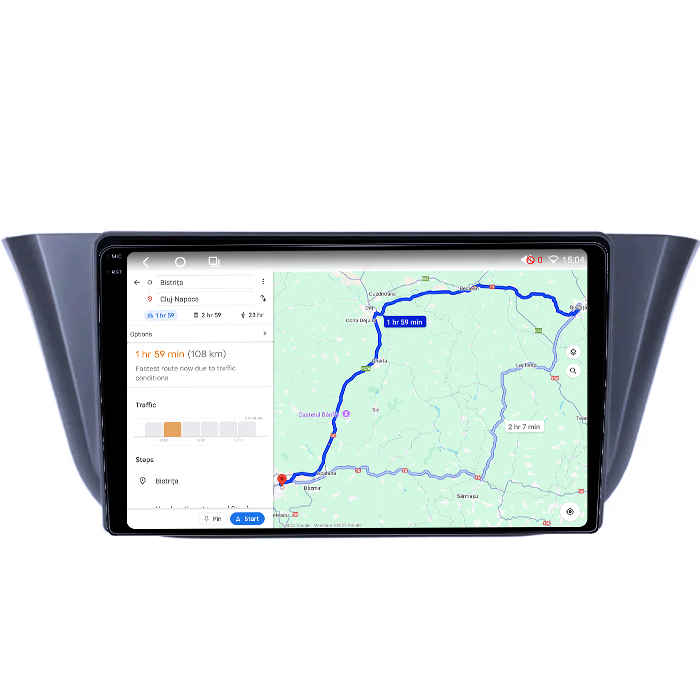 Navigatie dedicata Iveco Klen, RV, 4GB RAM 64GB ROM, Octacore, Android 14, Display QLED 1K 9", Carplay&Android Auto, SIM 4G, Ventilator Activ [4]
