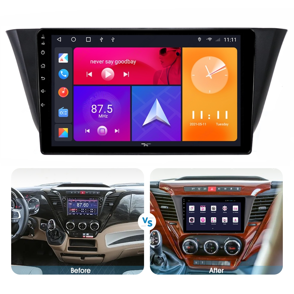 Navigatie dedicata Iveco Klen, RV, 4GB RAM 64GB ROM, Quad Core, Display 9" QLED 1K, Carplay, Android 14, Bluetooth, Magazin Play, Suport Camere AHD [2]
