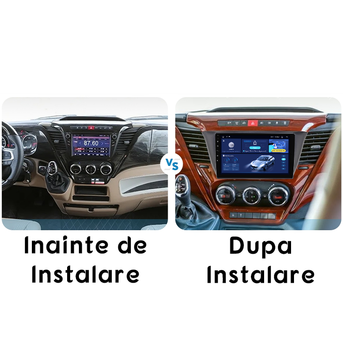 Navigatie dedicata Iveco Klen, RV, 8GB RAM 128GB ROM, Octacore, Platforma TS18, Android 13, Display QLED 9”, Suporta camera 360º, DSP, Carplay&Android Auto, SIM 4G, Ventilator Activ [5]