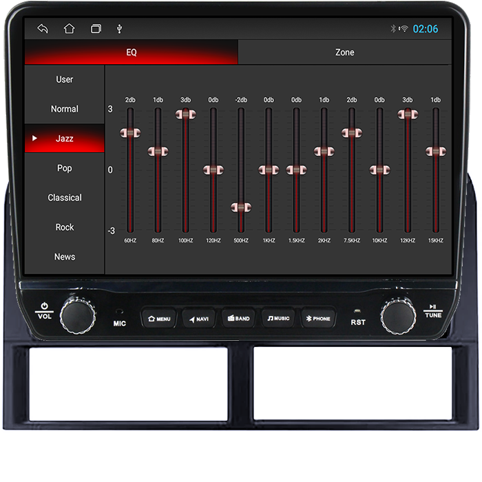 Navigatie dedicata Jeep Grand Cherokee 1999-2005 Tesla cu butoane rotative model 2024, 4GB RAM 64GB ROM, Procesor Quadcore, Android 14, Display QLED 10", DSP, Carplay&Android Auto [4]