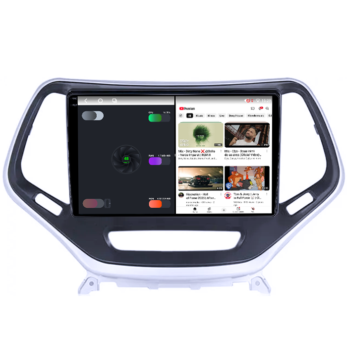 Navigatie dedicata Jeep Cherokee 5 2014-2018, 4GB RAM 64GB ROM, Octacore, Android 14, Display QLED 1K 9", Carplay&Android Auto, SIM 4G, Ventilator Activ [3]