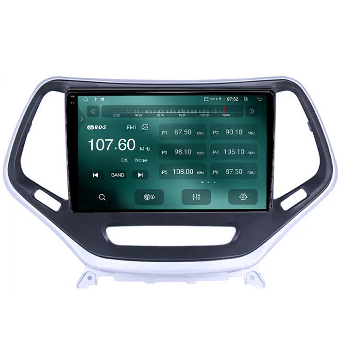 Navigatie dedicata Jeep Cherokee 5 2014-2018, 4GB RAM 64GB ROM, Quad Core, Display 9" QLED  Carplay, Android 14, Bluetooth, Magazin Play, Suport Camere AHD [3]