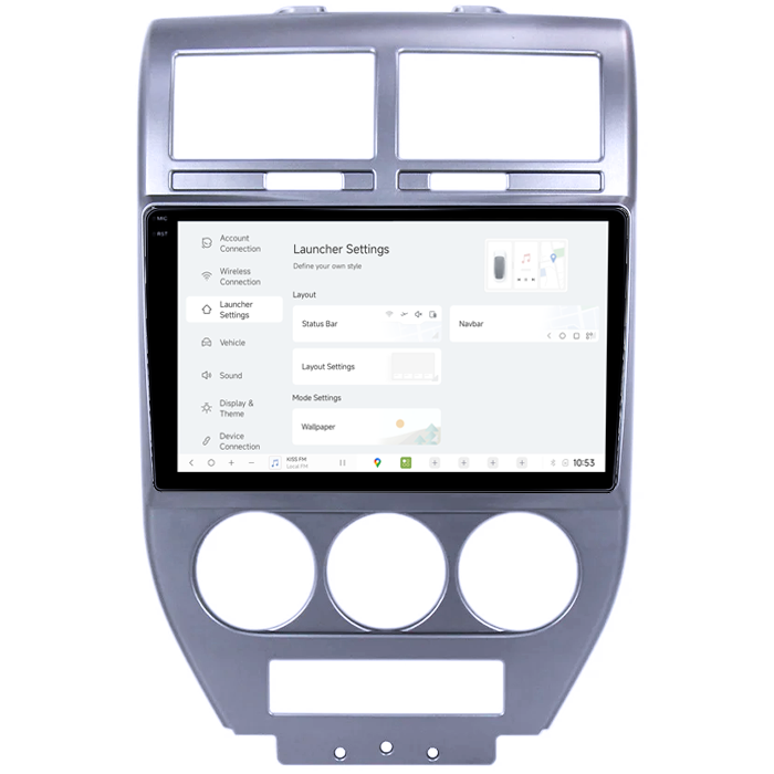 Navigatie dedicata Jeep Compass 2007-2009, DUDU3, 4GB RAM 64GB ROM, Octacore, Platforma 8581, Android, Display QLED 9", DSP, Carplay&AndroidAuto [5]
