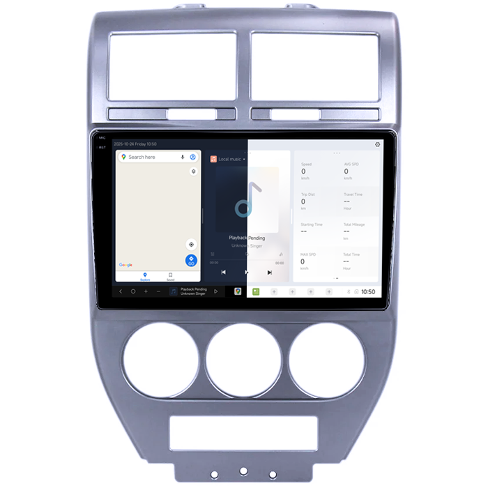 Navigatie dedicata Jeep Compass 2007-2009, DUDU3, 4GB RAM 64GB ROM, Octacore, Platforma 8581, Android, Display QLED 9", DSP, Carplay&AndroidAuto [2]