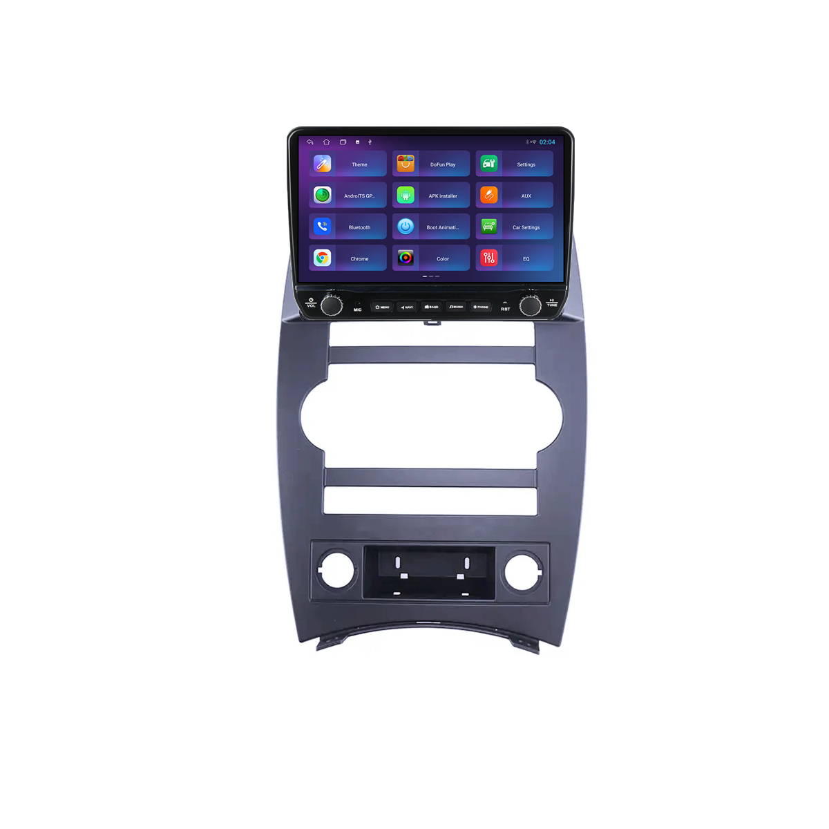 Navigatie dedicata Jeep Cherokee Commander XK 2005-2011 Tesla Cu Butoane Rotative Model 2024, 4GB RAM 64GB ROM, Procesor Quadcore, Android 14, Display QLED 10", DSP, Carplay&AndroidAuto [3]