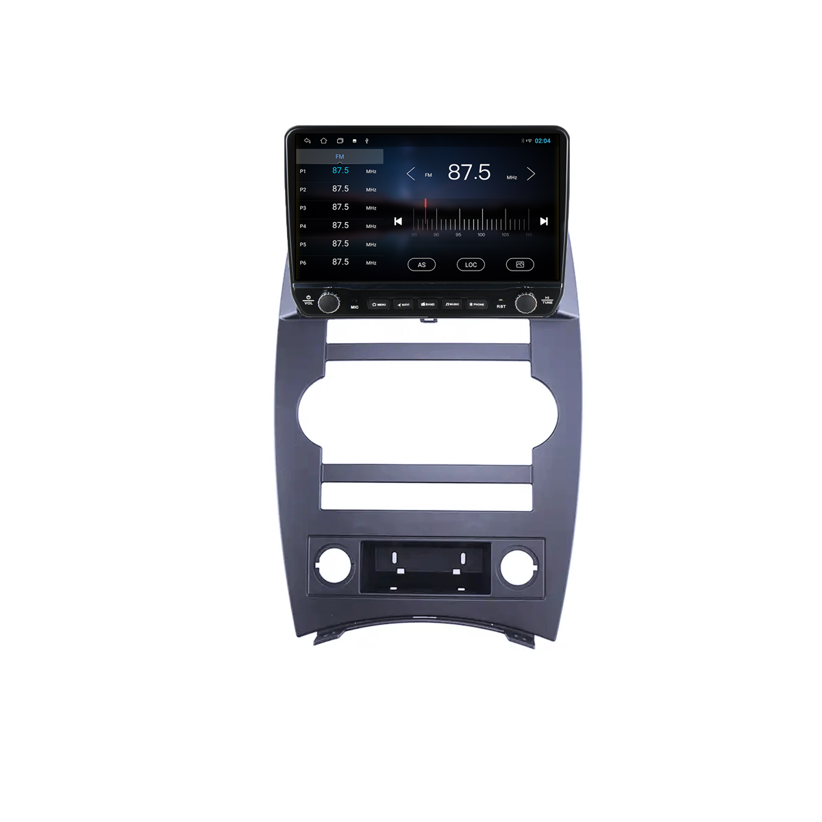 Navigatie dedicata Jeep Cherokee Commander XK 2005-2011 Tesla Cu Butoane Rotative Model 2024, 4GB RAM 64GB ROM, Procesor Quadcore, Android 14, Display QLED 10", DSP, Carplay&AndroidAuto [4]