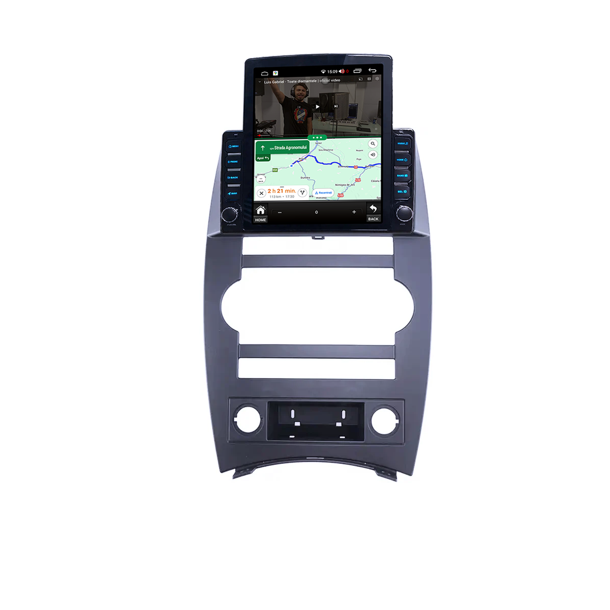 Navigatie dedicata Jeep Cherokee Commander XK 2005-2011 Tesla Style, ANDROID 13, 9.7 inch , 8+128GB, Internet, Aplicatii, Waze, GPS [5]