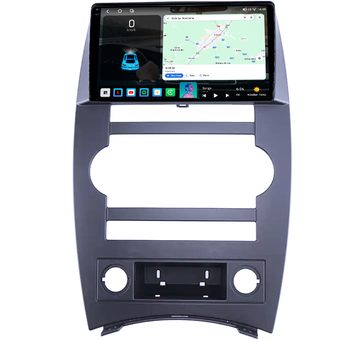 Navigatie dedicata Jeep Commander 2007-2008, 4GB RAM 64GB ROM, Octacore, Android 14, Display QLED 1K 9", Carplay&Android Auto, SIM 4G, Ventilator Activ [2]