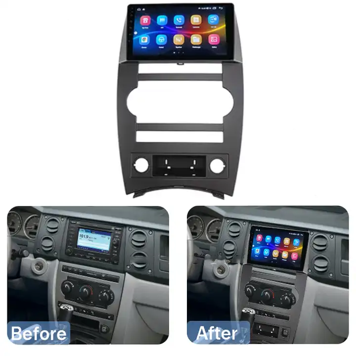 Navigatie dedicata Jeep Commander 2007-2008, 4GB RAM 64GB ROM, Quad Core, Display 9" QLED 1K, Carplay, Android 14, Bluetooth, Magazin Play, Suport Camere AHD [2]
